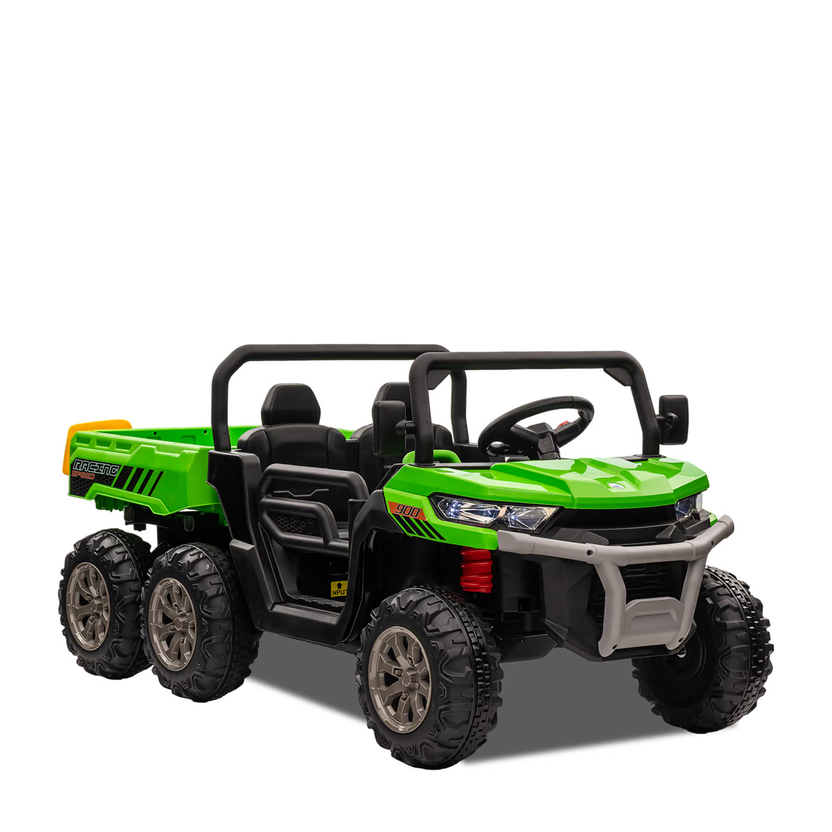 Tracteur enfant 6x6 avec benne basculante électrique Bleu