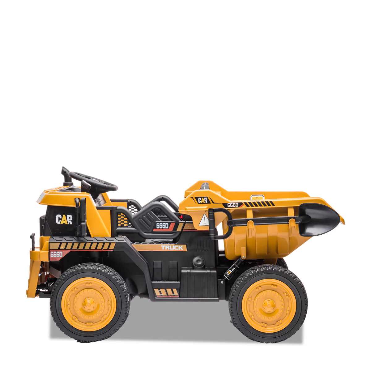 Camion de chantier électrique enfant xl avec benne 12v Orange