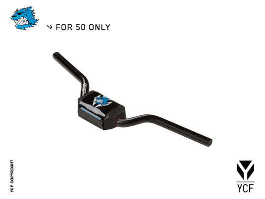 Guidon Aluminium Sans Barre (pour Ycf 50) Noir