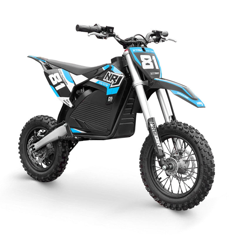 Moto enfant électrique lithium NRJ 1000W 12/10 Bleu