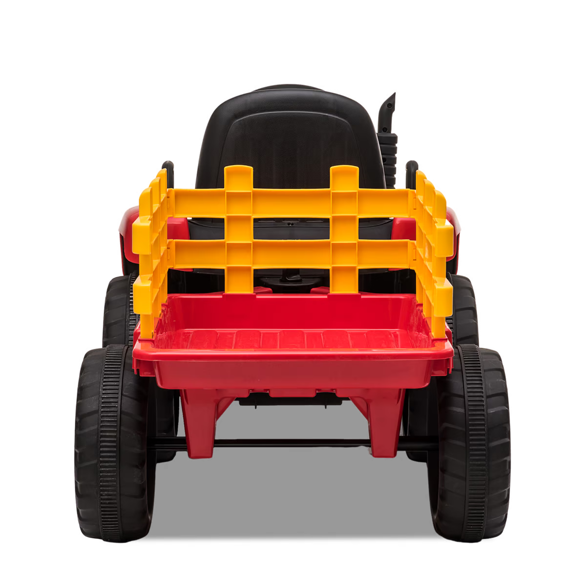 Tracteur électrique enfant avec remorque Rouge