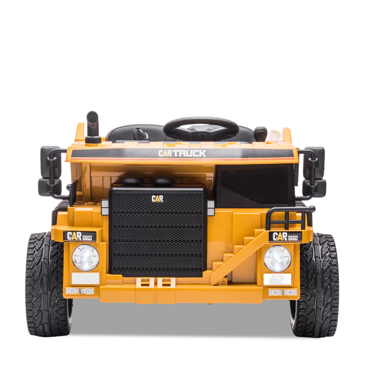 Camion de chantier électrique enfant xl avec benne 12v Orange