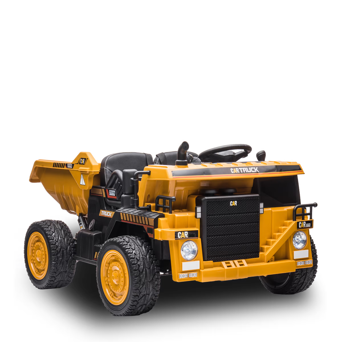 Camion de chantier électrique enfant xl avec benne 12v Orange