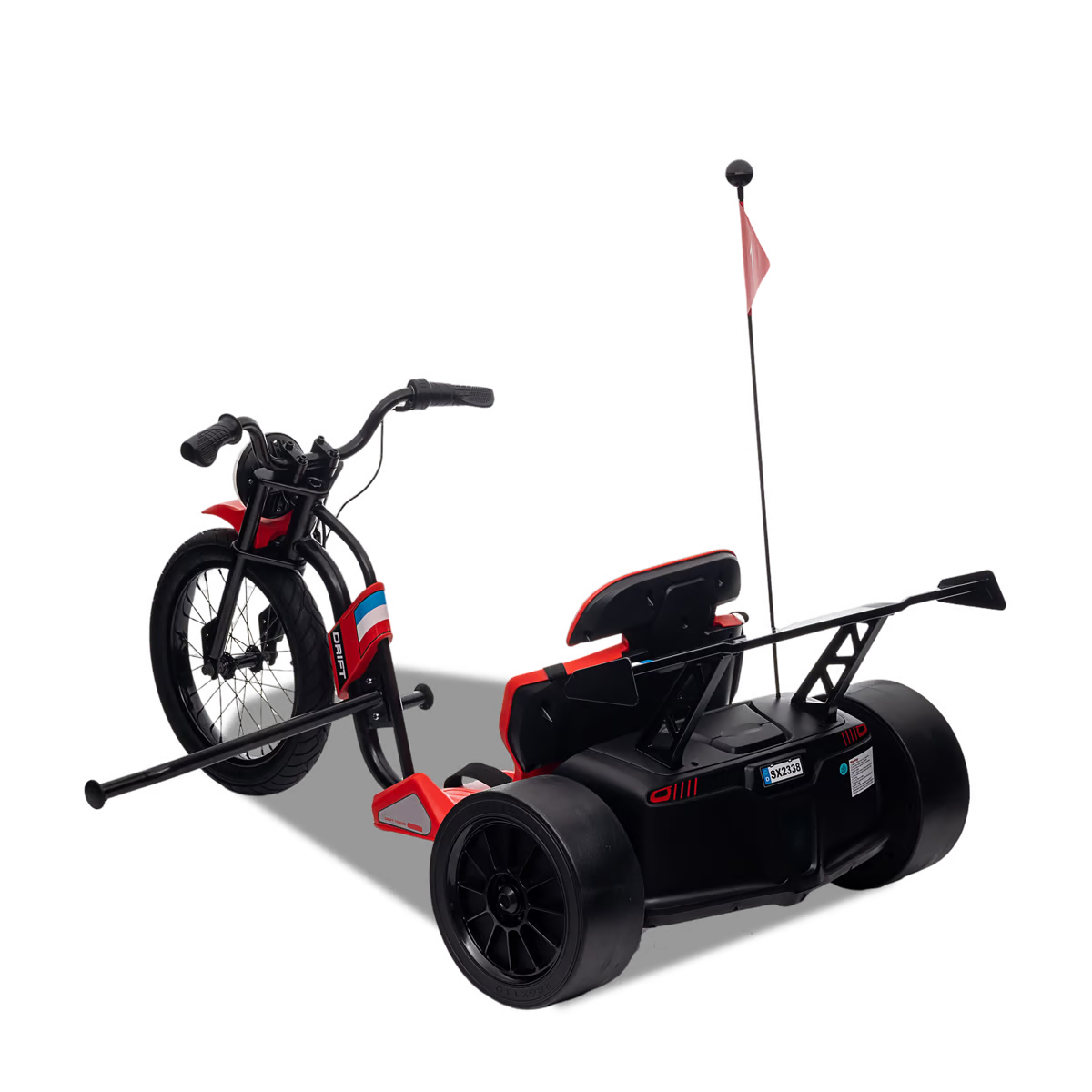 Karting électrique enfant drift trike 24v Rouge